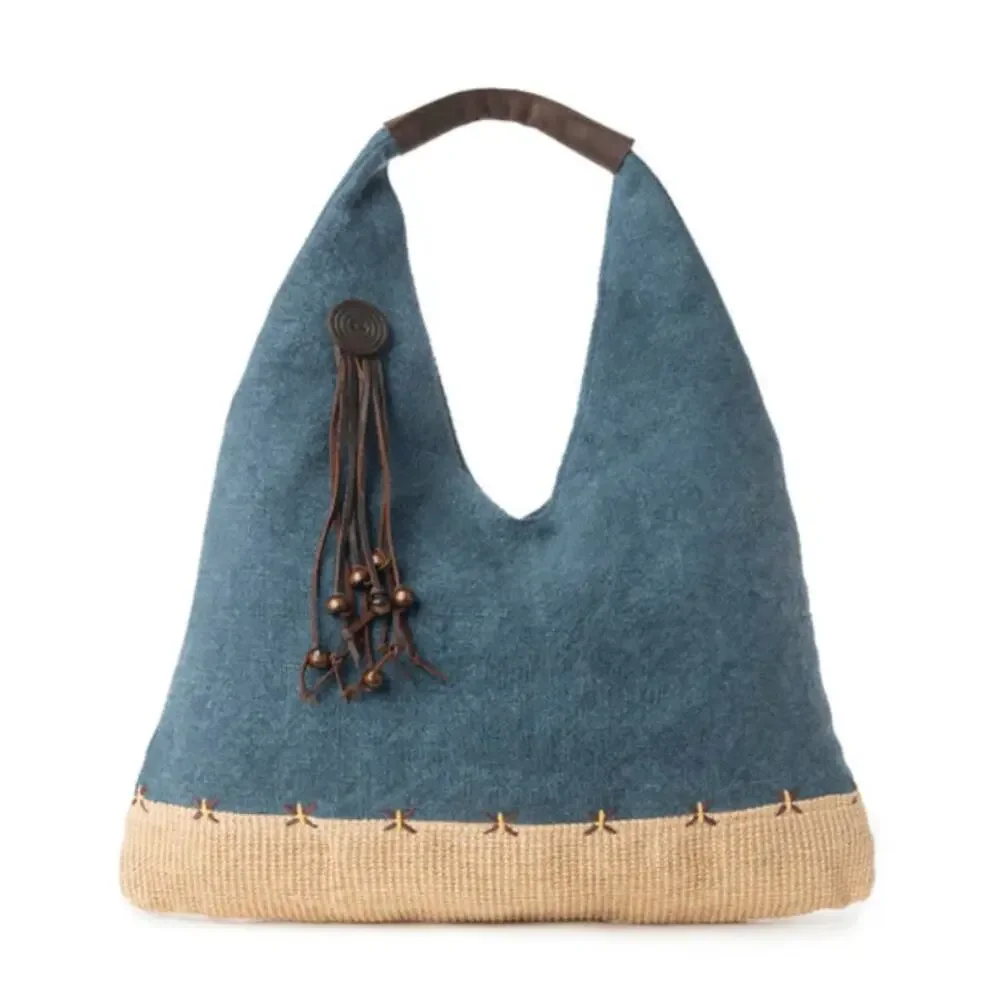 NWT Boutique Western Boho Sandmoor Soft Shoulder Hobo Bag Sage Night